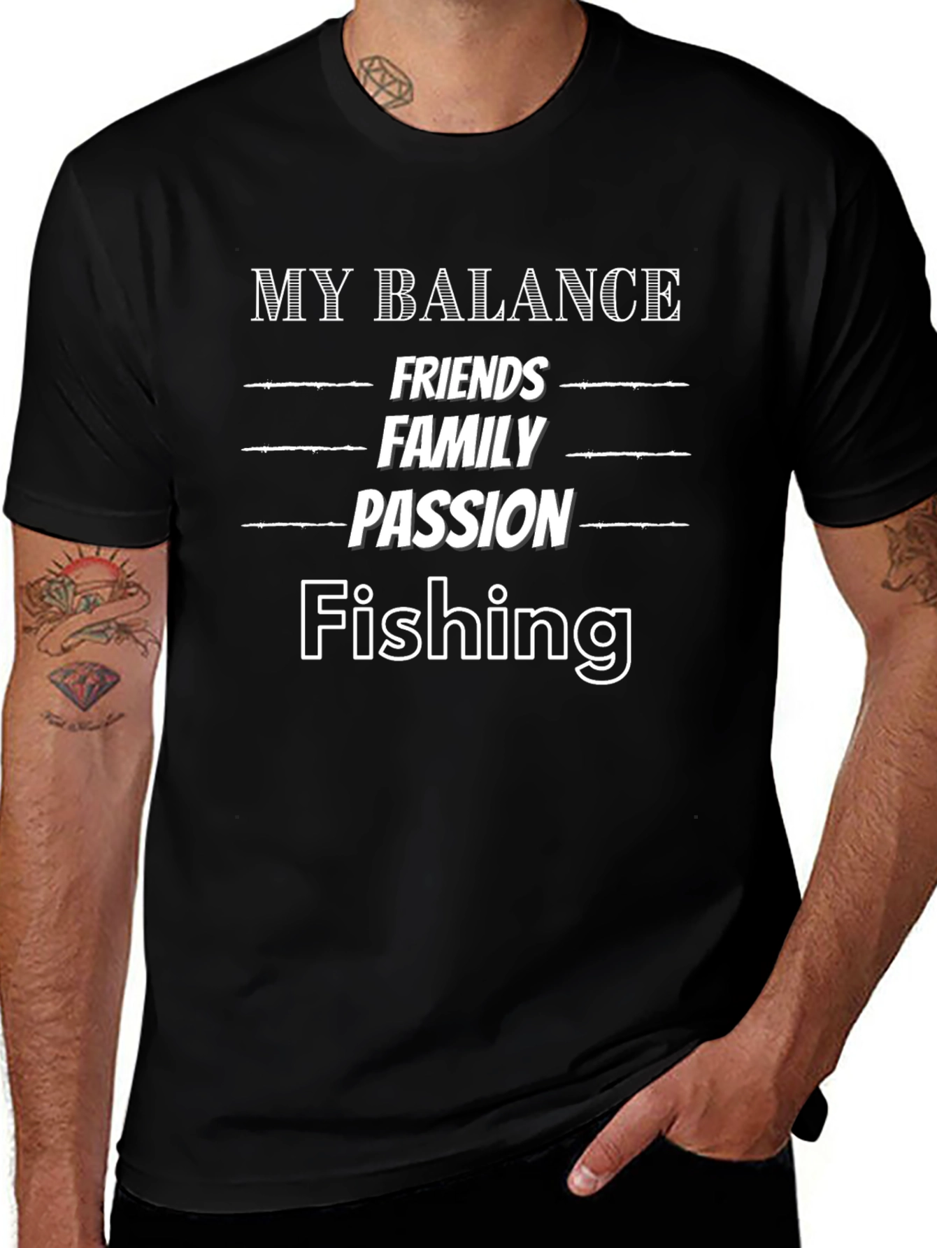 My Balance: Fishing Graphic T-Shirt