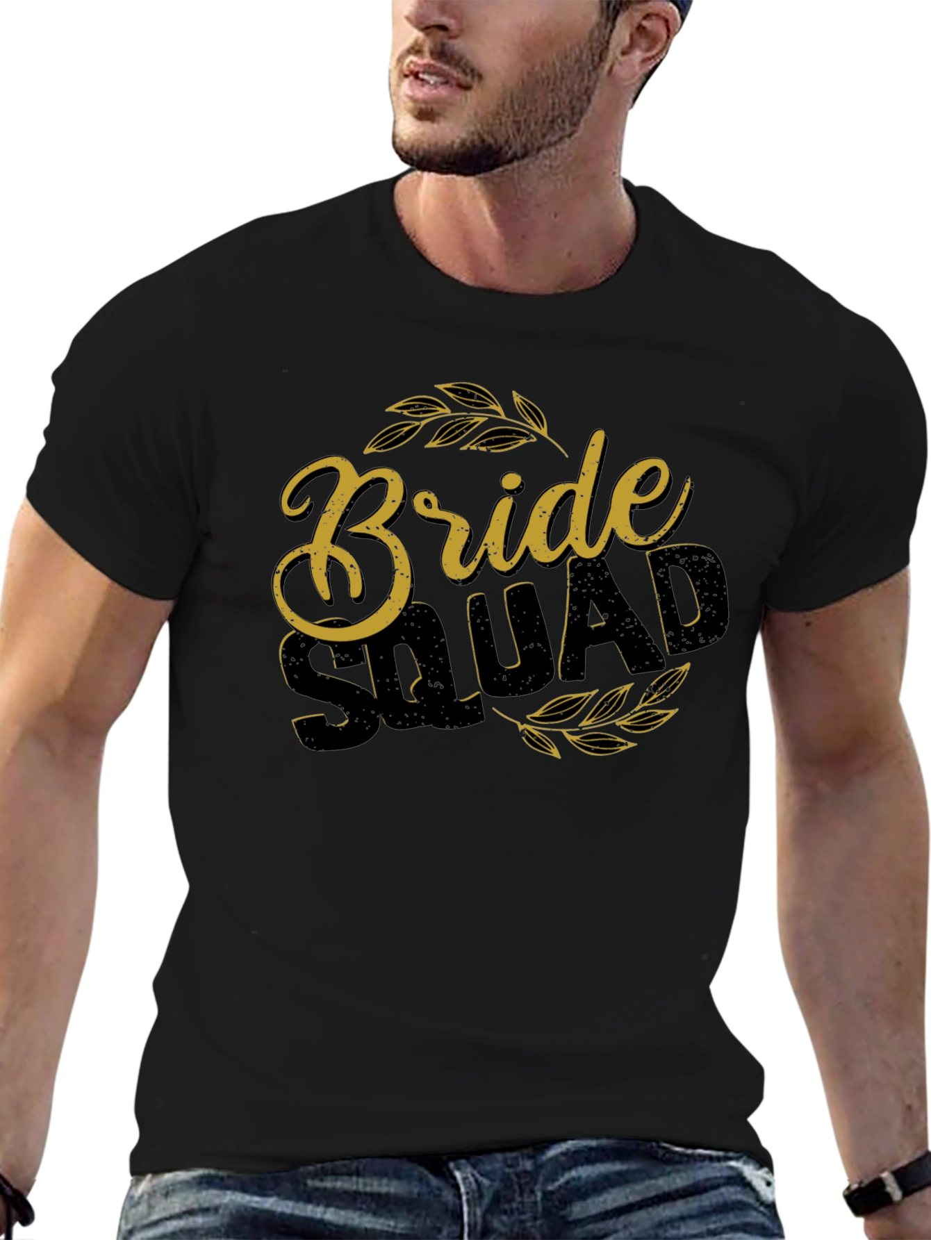 Bride Squad Crew Neck Graphic Tee