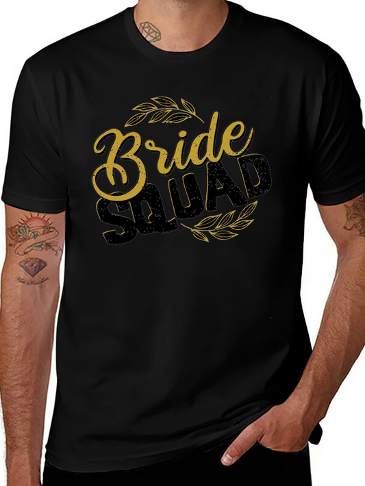 Bride Squad Crew Neck Graphic Tee