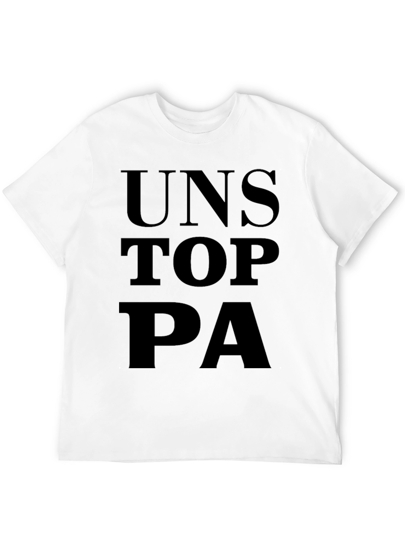 Unstop PA Graphic Tee - Black Cotton T-Shirt