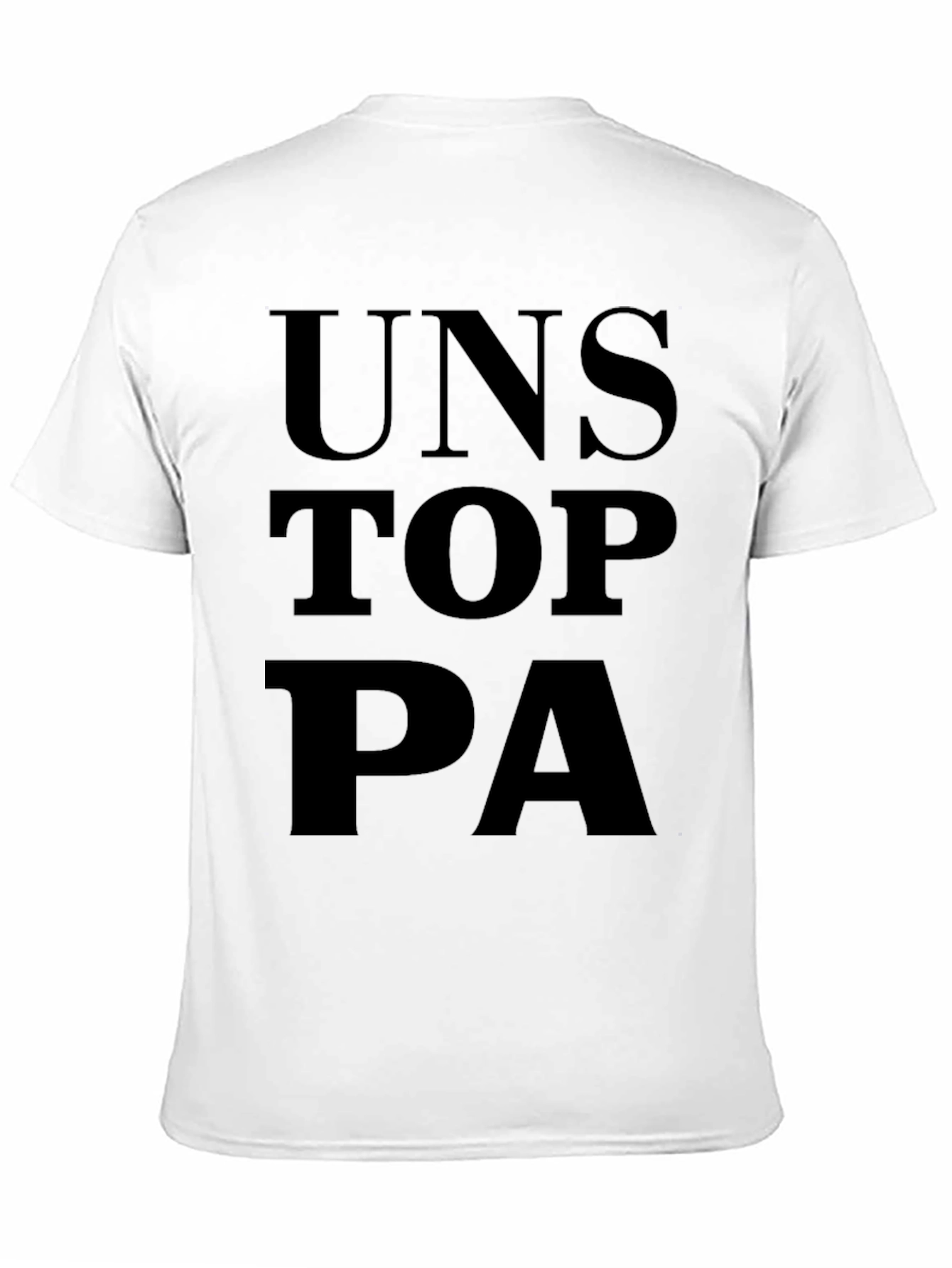 Unstop PA Graphic Tee - Black Cotton T-Shirt