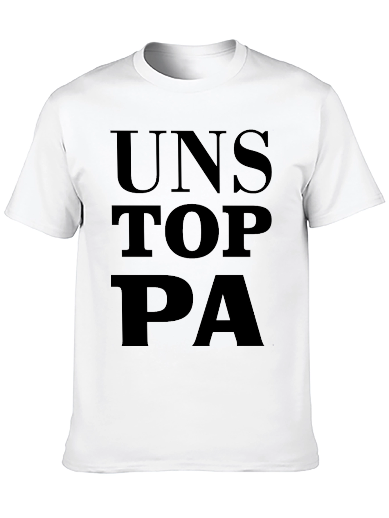 Unstop PA Graphic Tee - Black Cotton T-Shirt