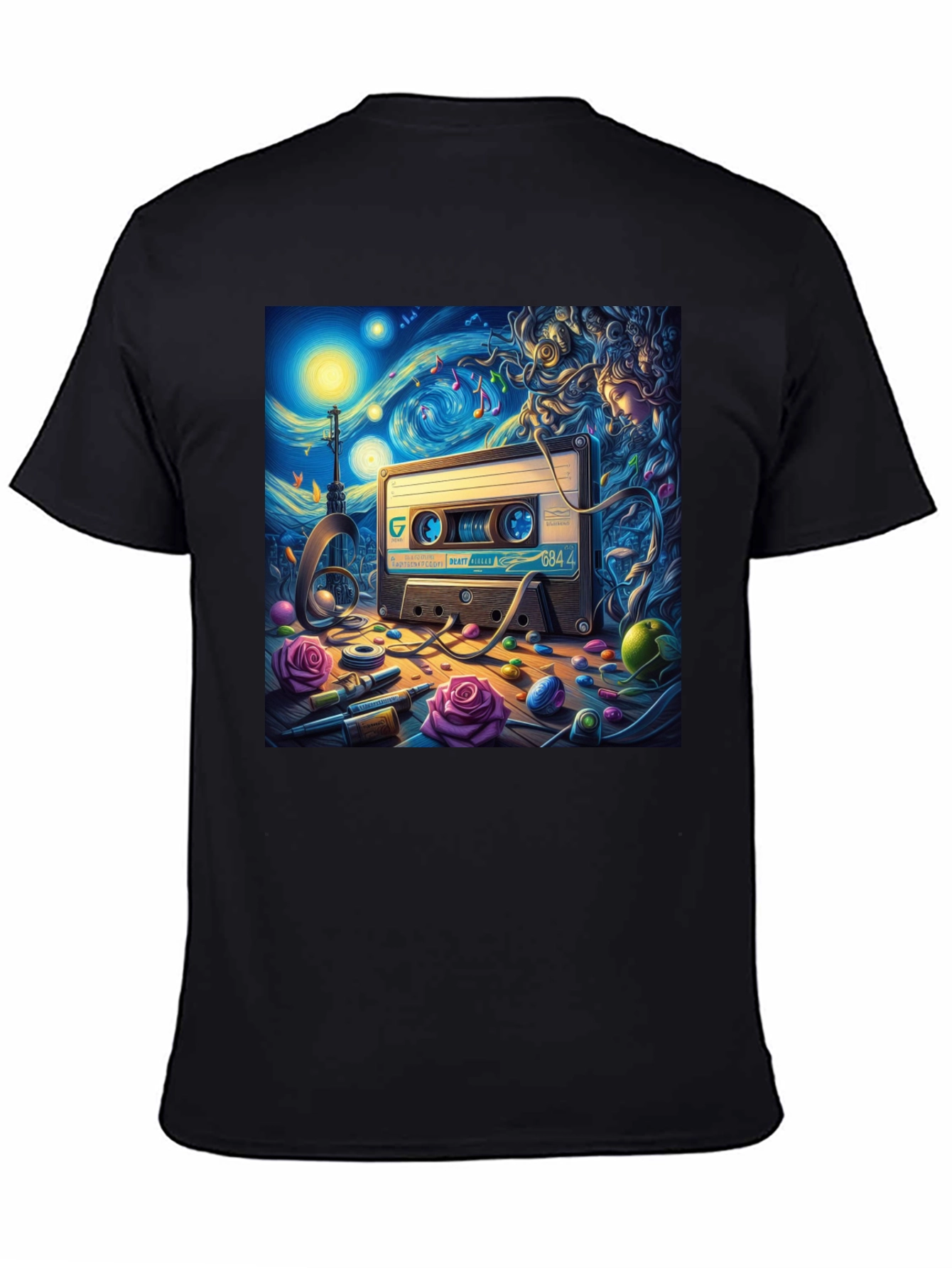 Starry Night Cassette Tape Graphic Tee