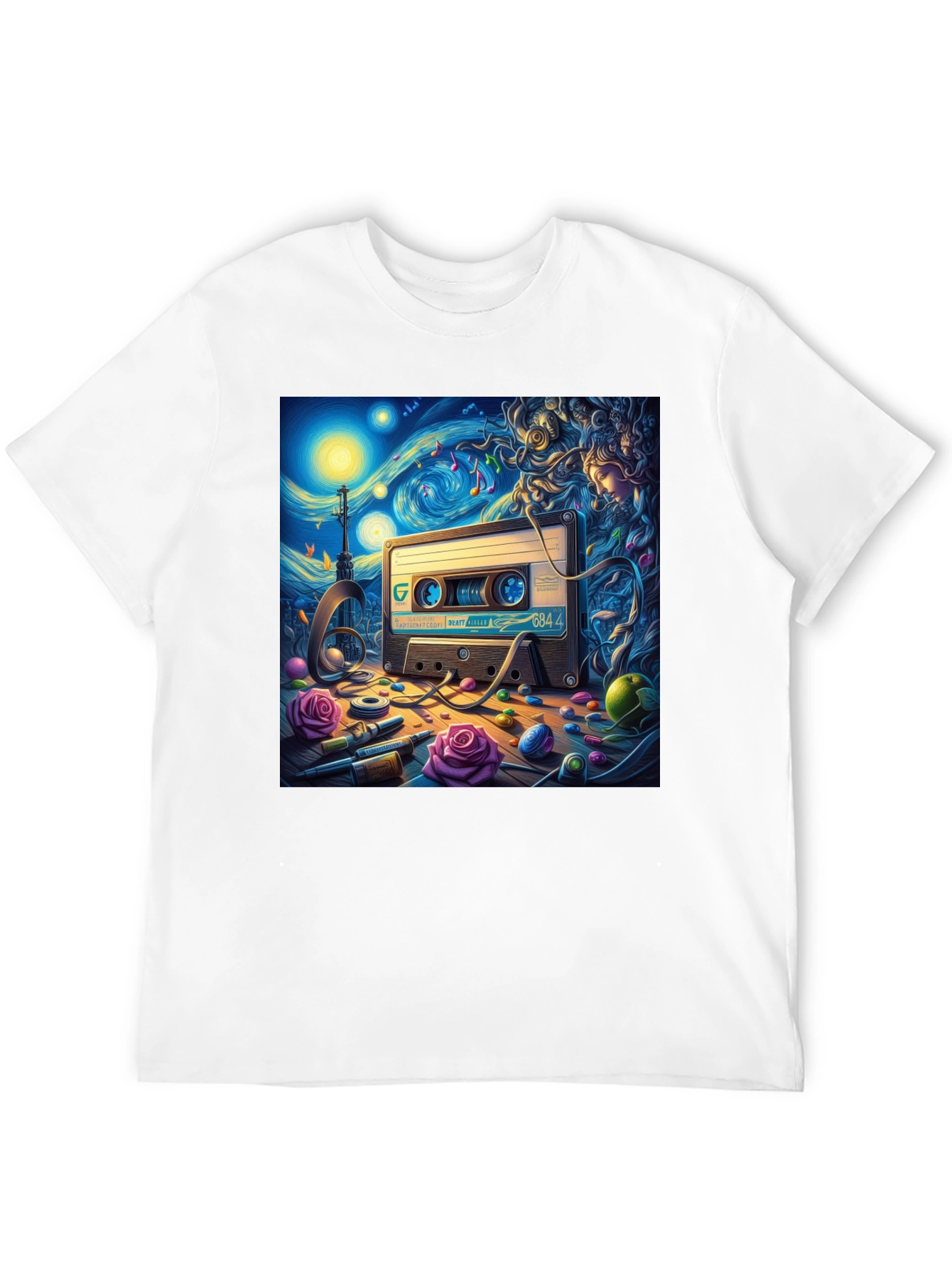 Starry Night Cassette Tape Graphic Tee