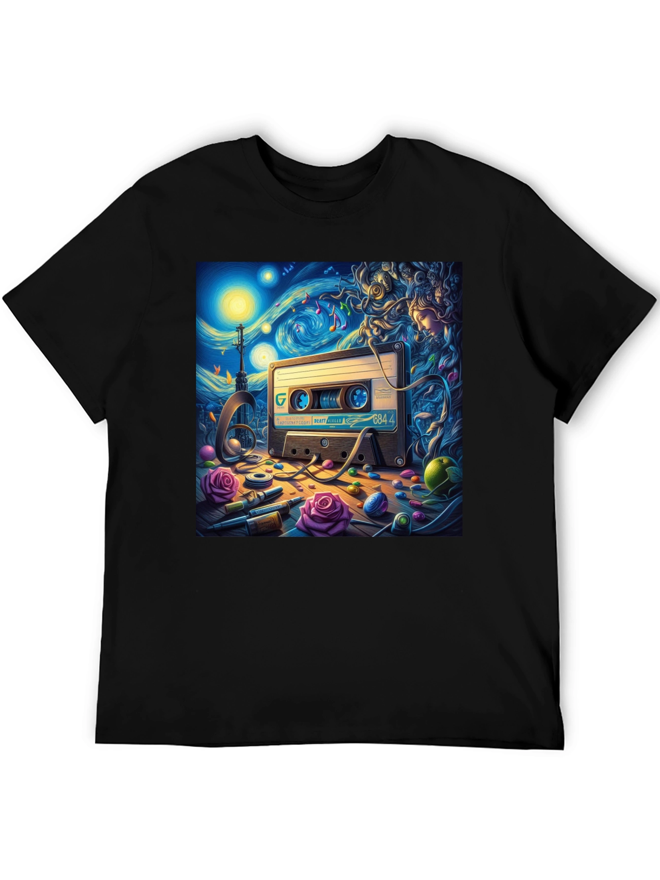 Starry Night Cassette Tape Graphic Tee