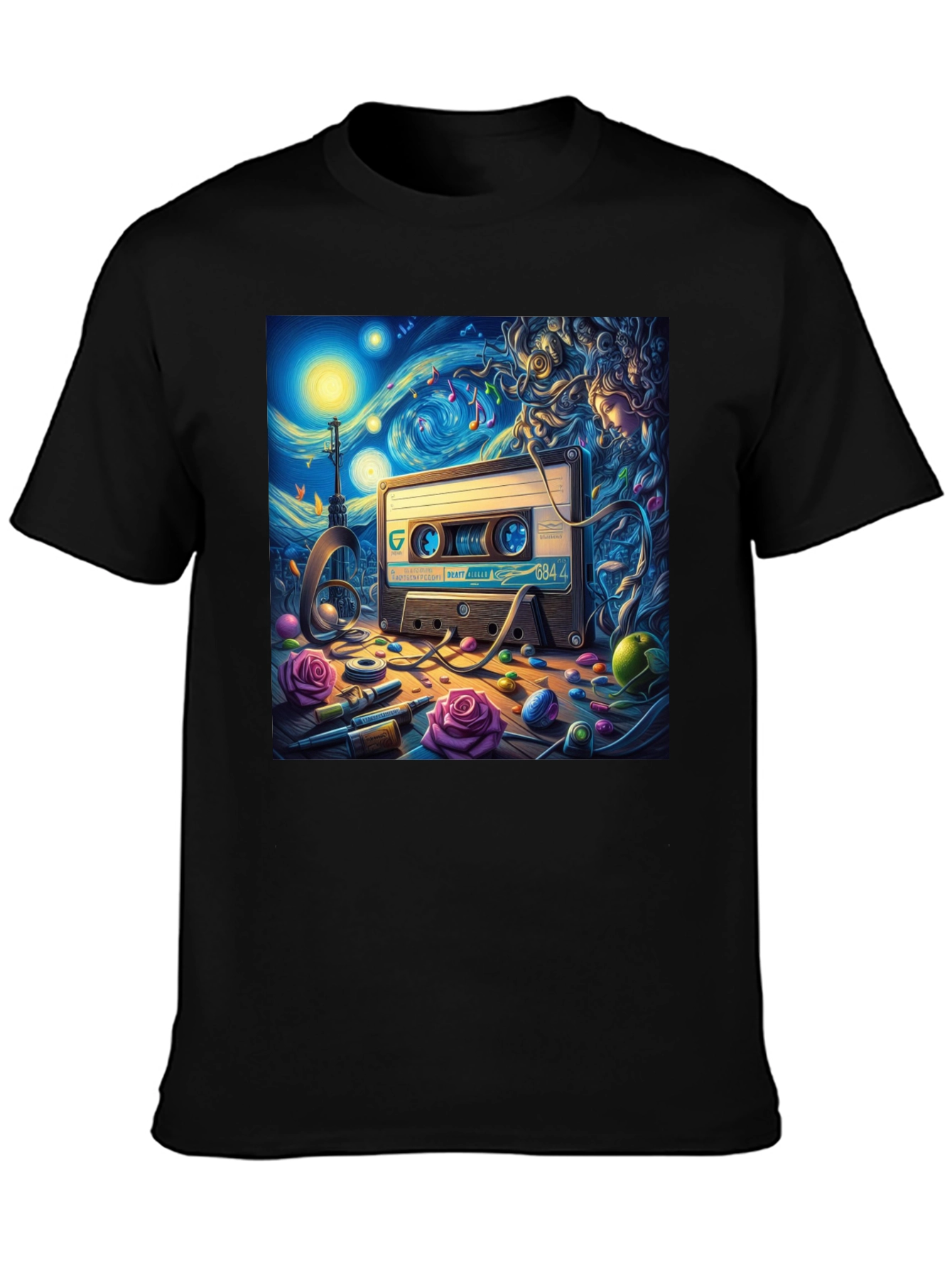 Starry Night Cassette Tape Graphic Tee