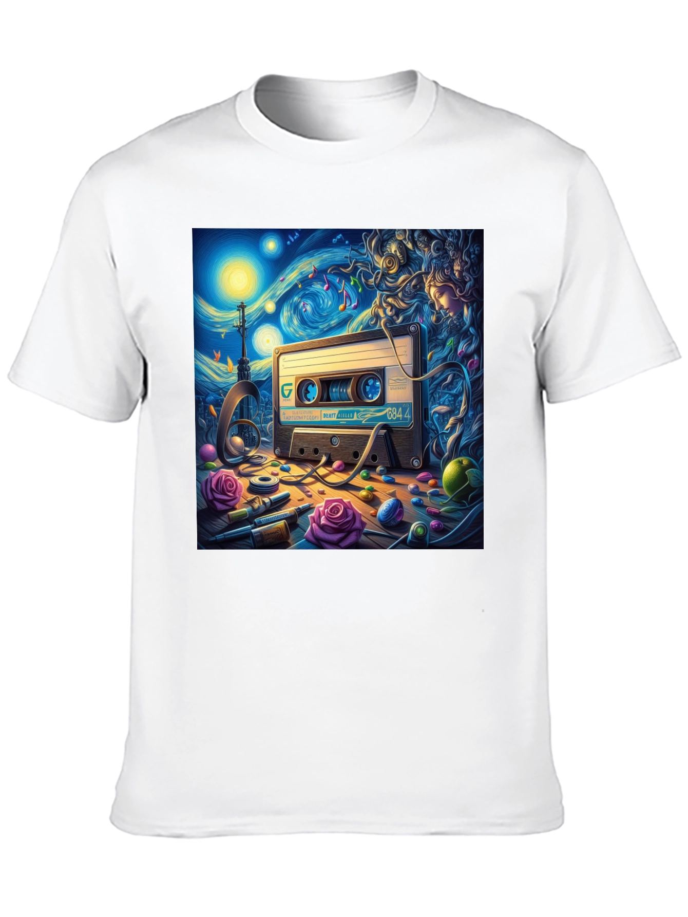 Starry Night Cassette Tape Graphic Tee