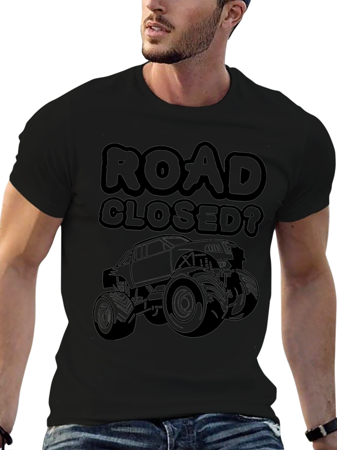 Road Closed? Monster Truck Graphic T-Shirt