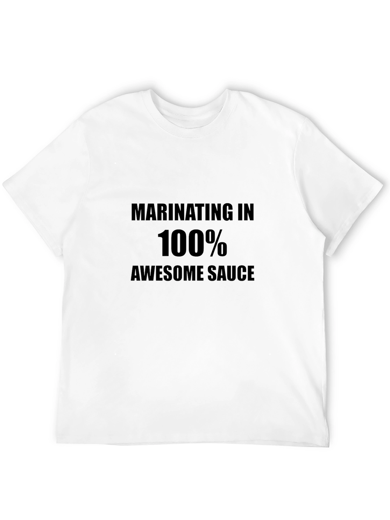 Marinating in Awesome Sauce T-Shirt - Black Graphic Tee