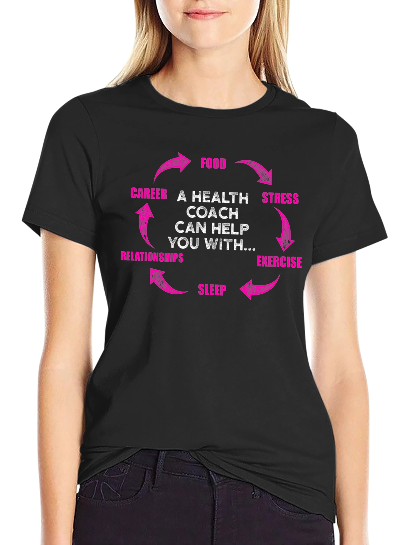 Health Coach Cycle T-Shirt - Wellness Gift