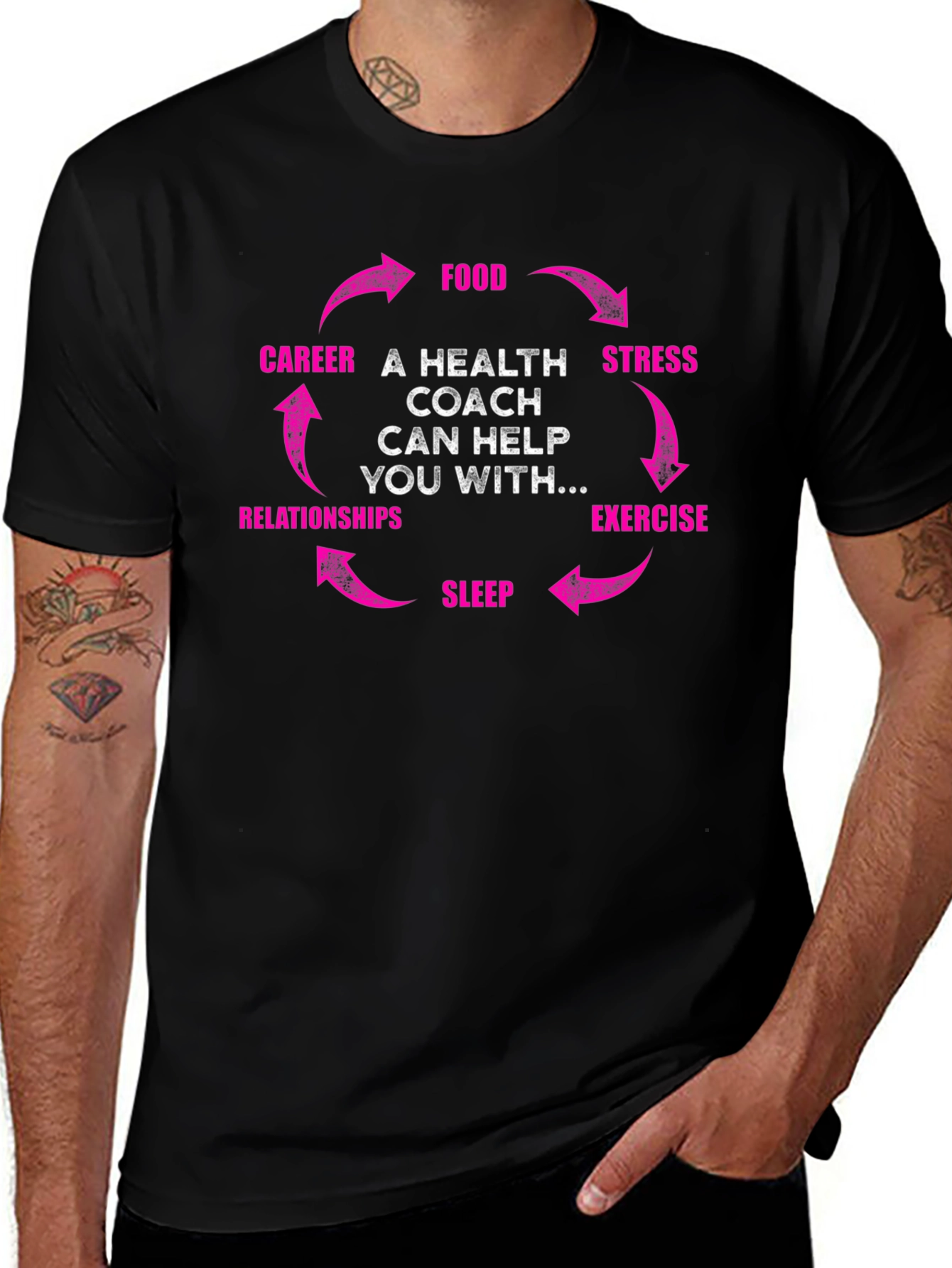 Health Coach Cycle T-Shirt - Wellness Gift