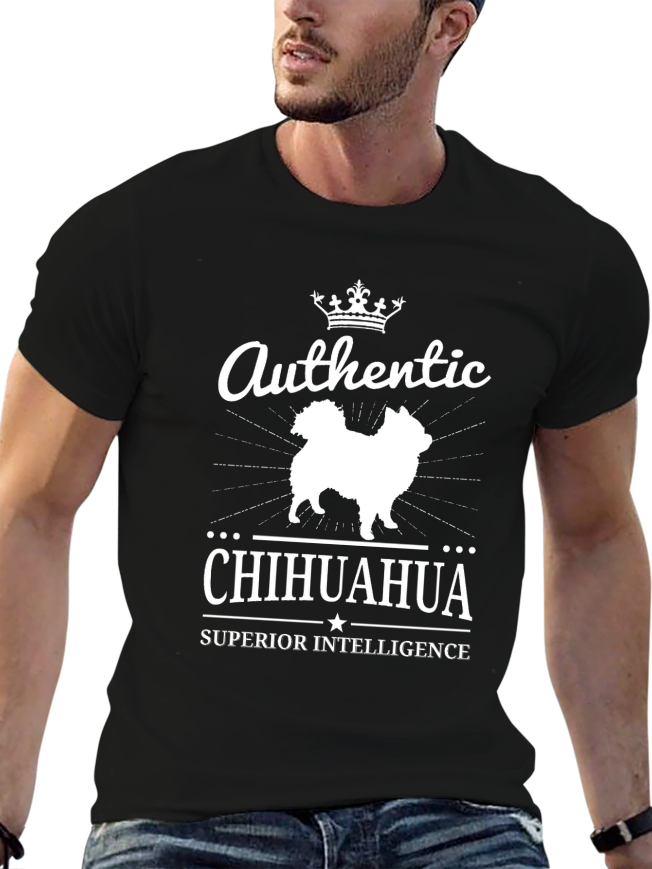 Authentic Chihuahua Superior Intelligence Graphic Tee
