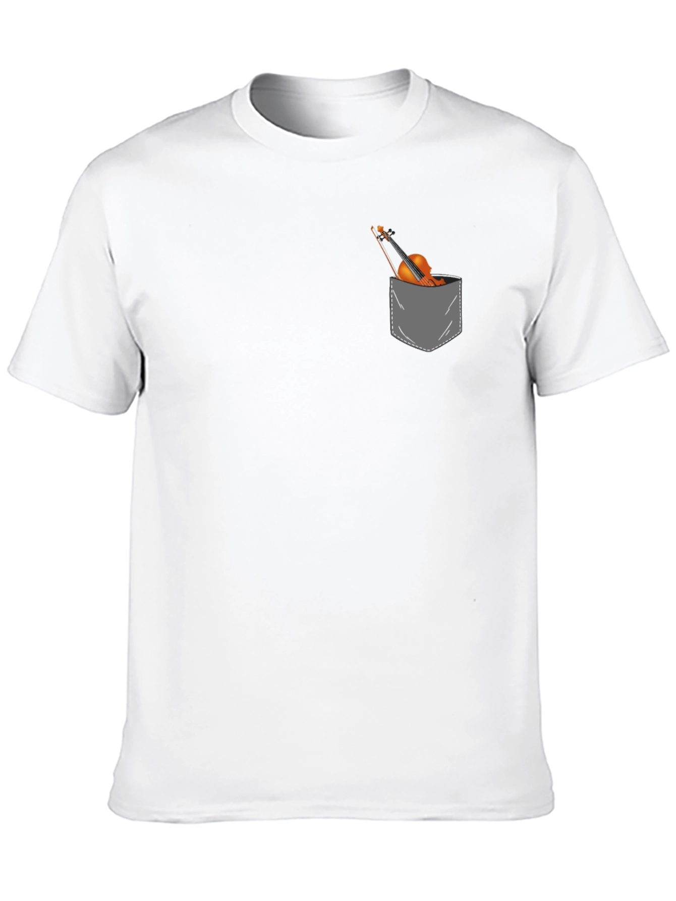 Violin Pocket Graphic Tee - Musicians Gift