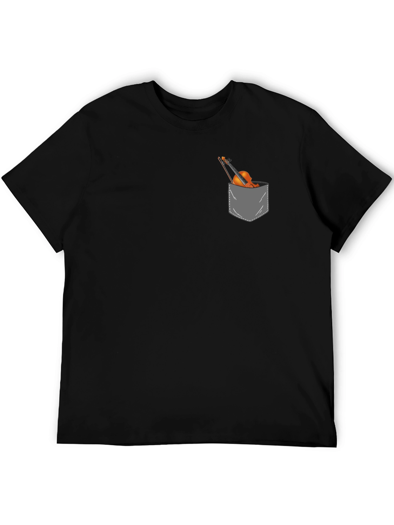 Violin Pocket Graphic Tee - Musicians Gift