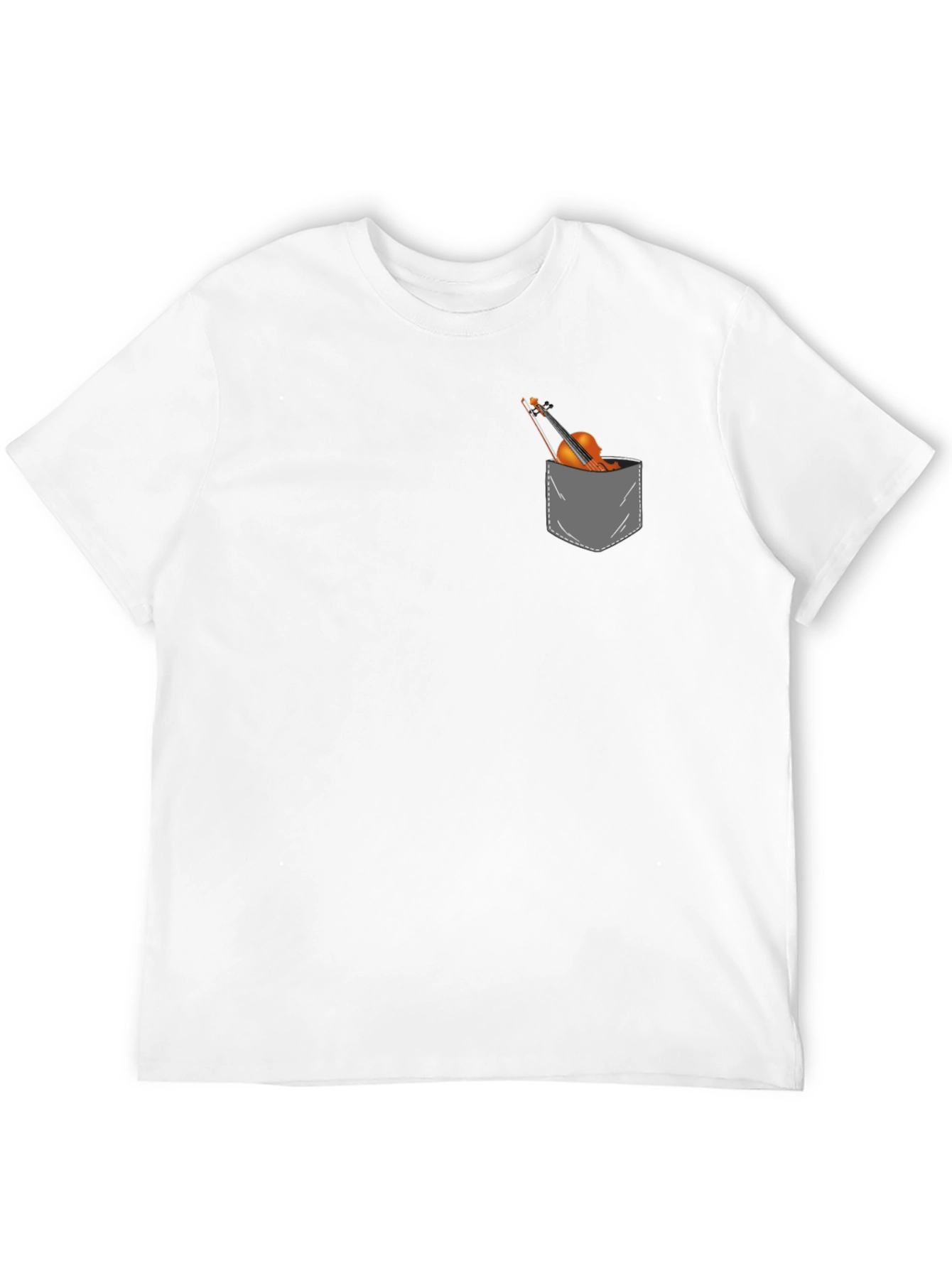 Violin Pocket Graphic Tee - Musicians Gift