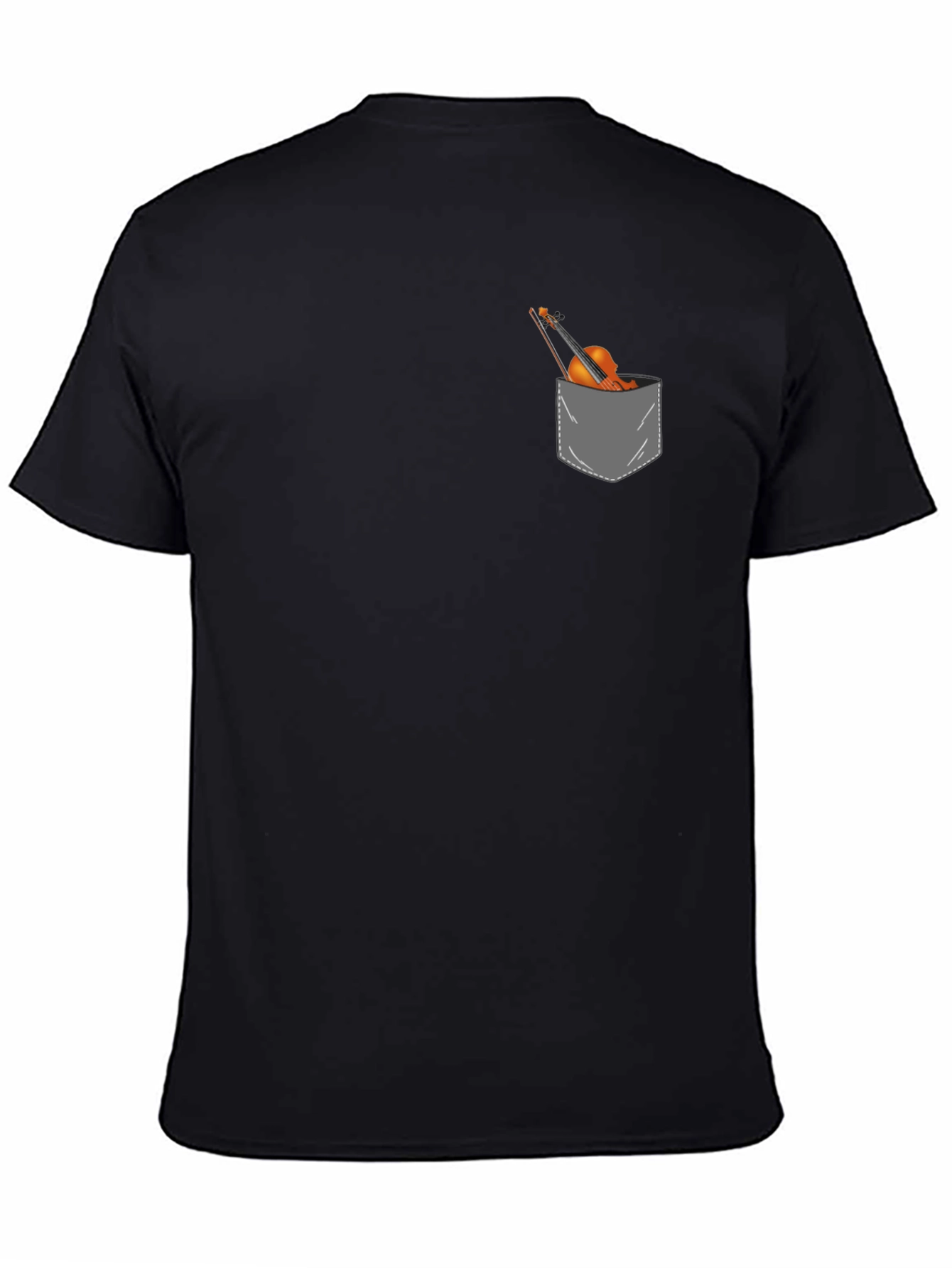Violin Pocket Graphic Tee - Musicians Gift