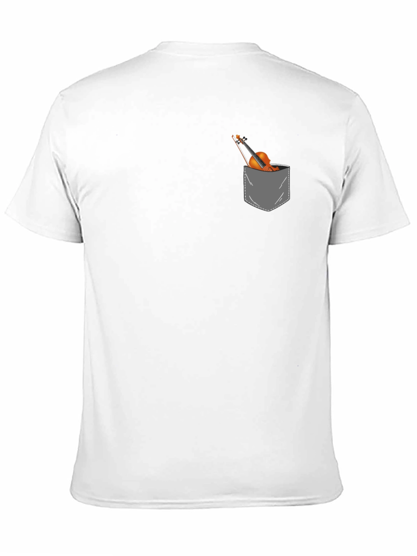 Violin Pocket Graphic Tee - Musicians Gift
