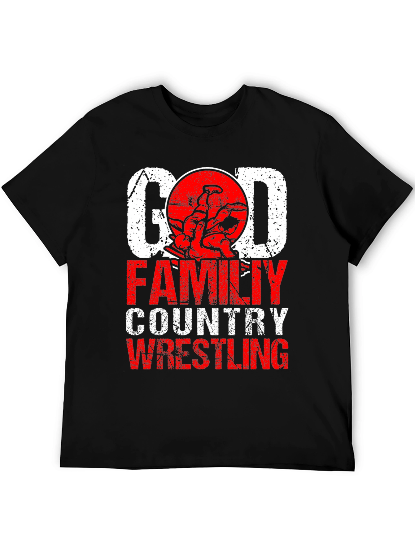 God Family Country Wrestling Graphic Tee