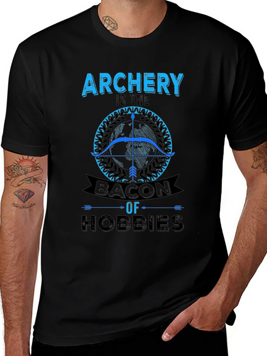 Archery Bacon of Hobbies Graphic T-Shirt
