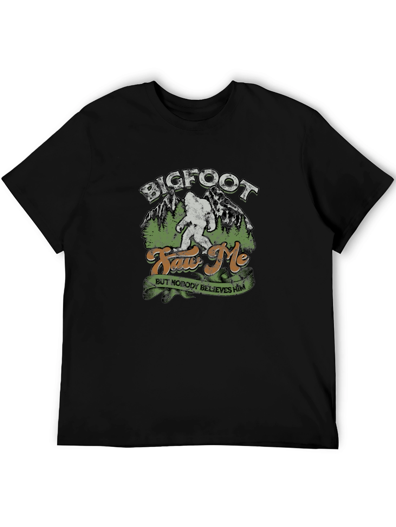 Bigfoot Saw Me T-Shirt - Novelty Graphic Tee