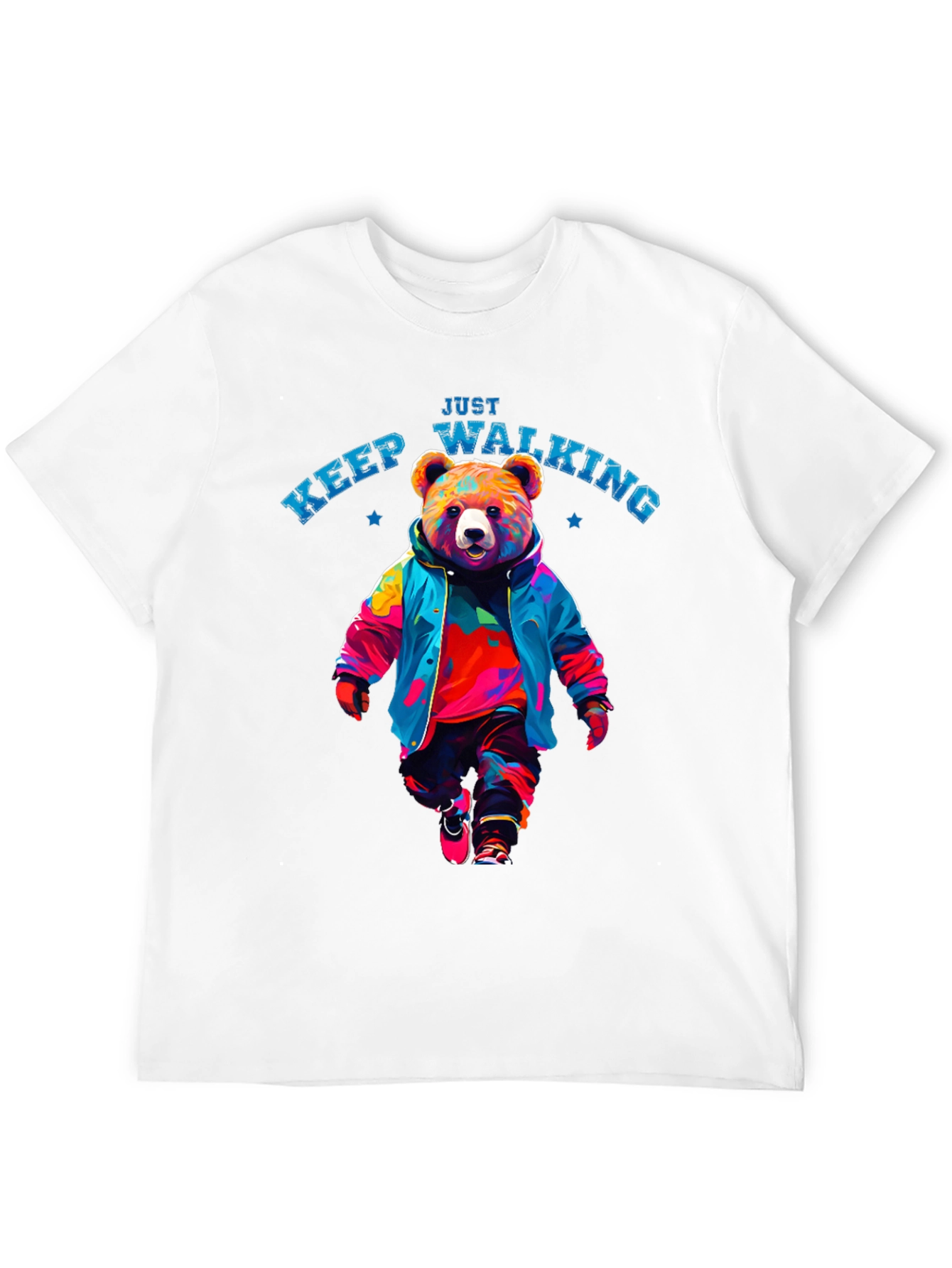 Just Keep Walking Bear T-Shirt