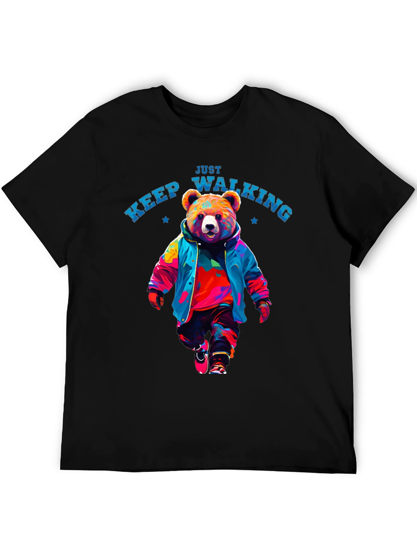 Just Keep Walking Bear T-Shirt