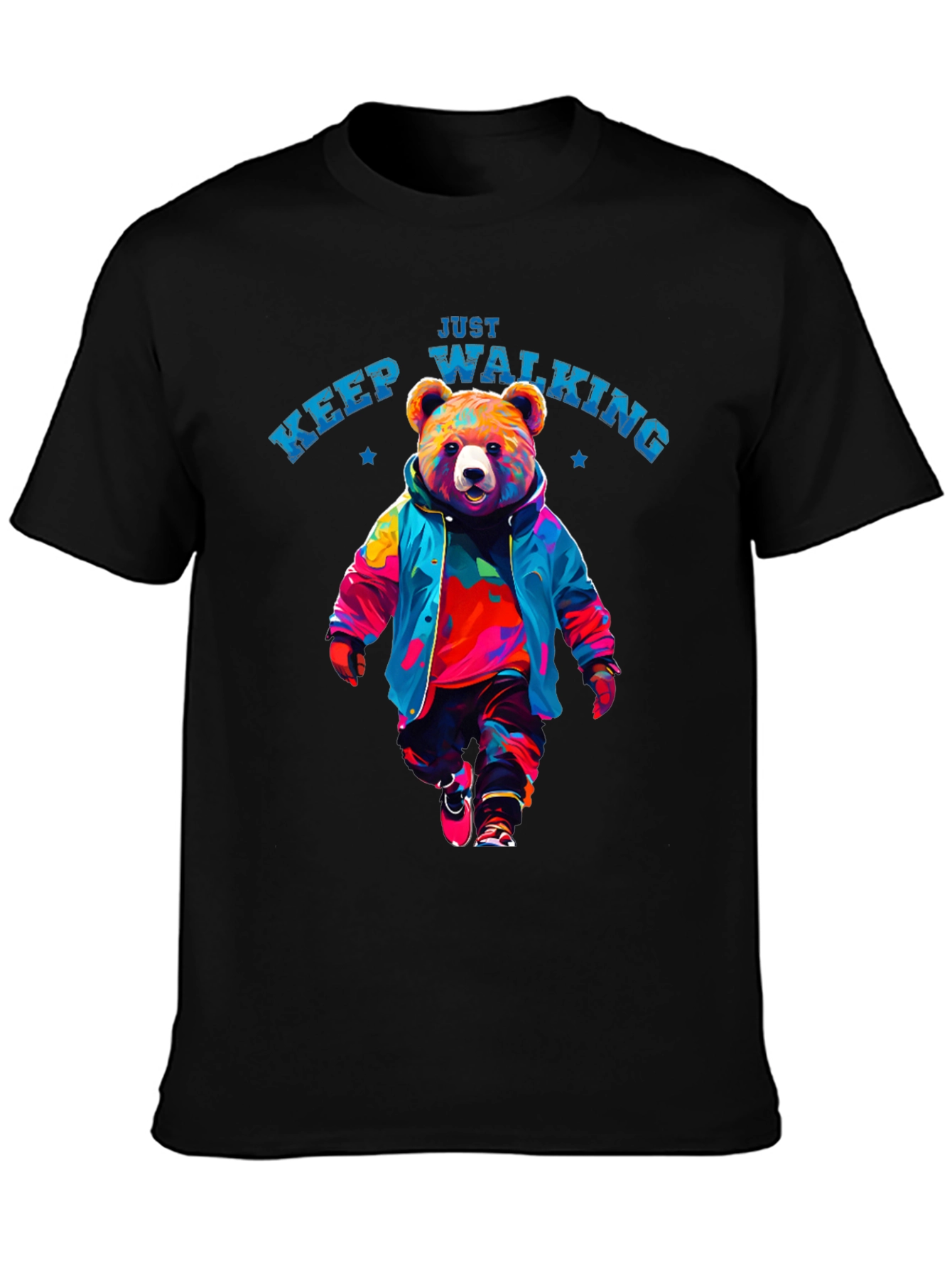 Just Keep Walking Bear T-Shirt