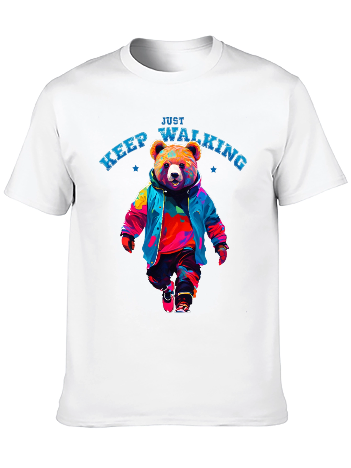 Just Keep Walking Bear T-Shirt
