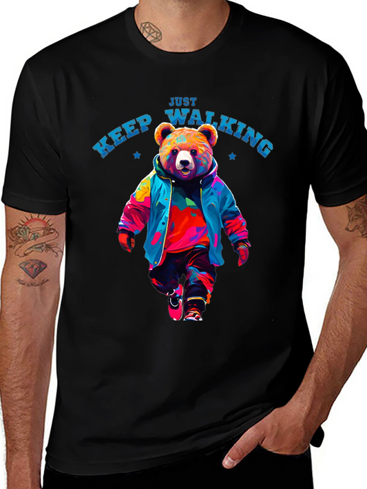 Just Keep Walking Bear T-Shirt
