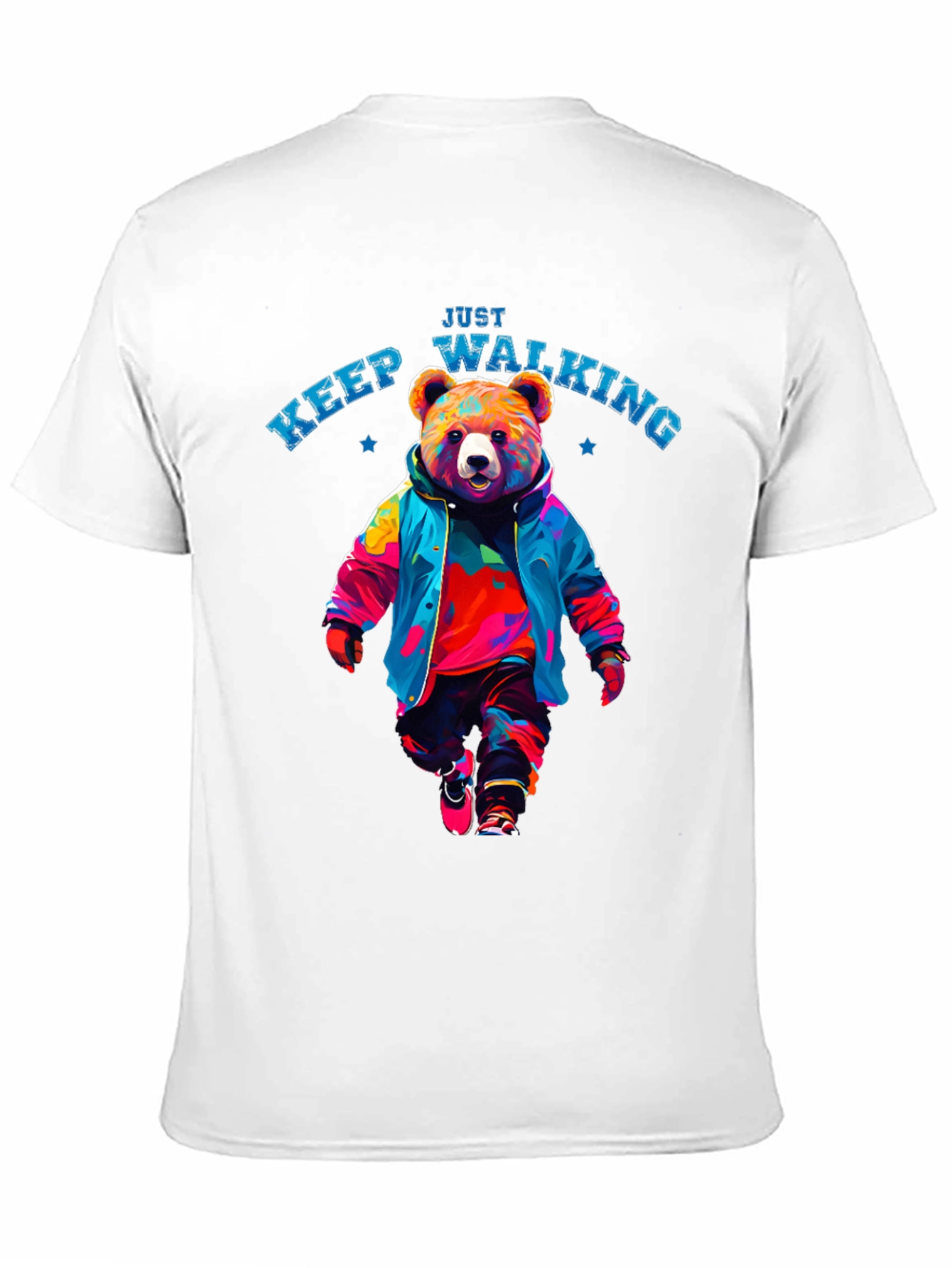 Just Keep Walking Bear T-Shirt