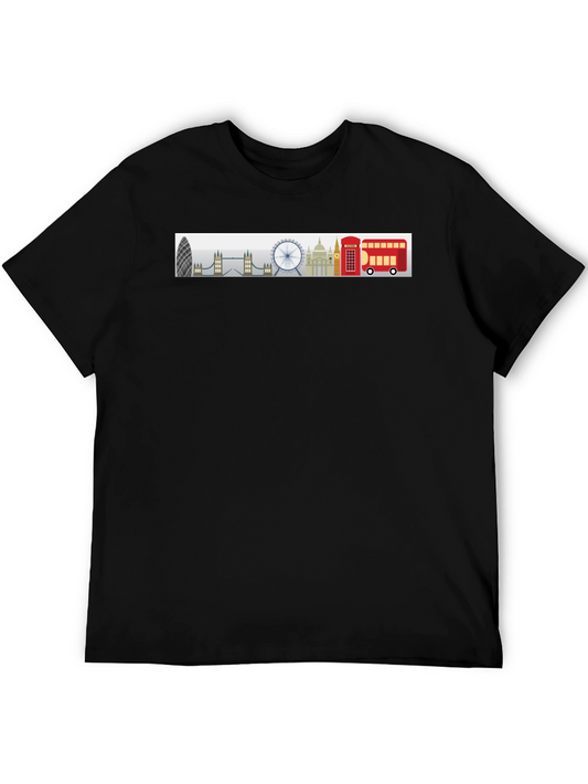 London Skyline Graphic Tee - Black
