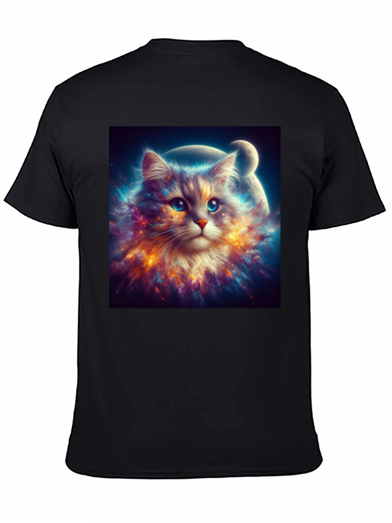 Cosmic Cat T-Shirt - Galaxy Kitten Design