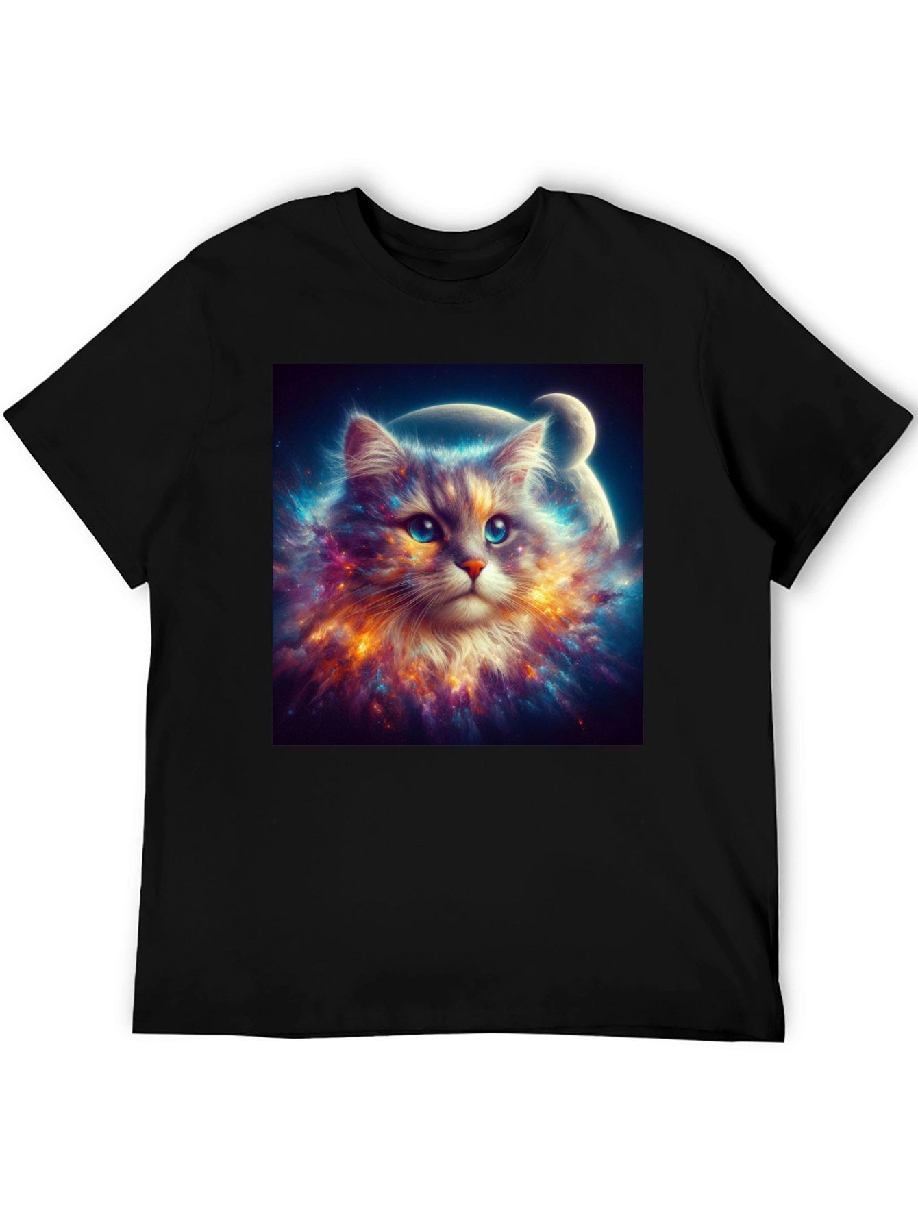 Cosmic Cat T-Shirt - Galaxy Kitten Design
