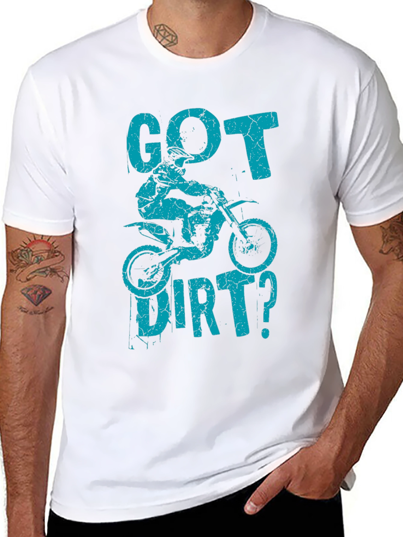 Got Dirt? Graphic T-Shirt - Motocross Design