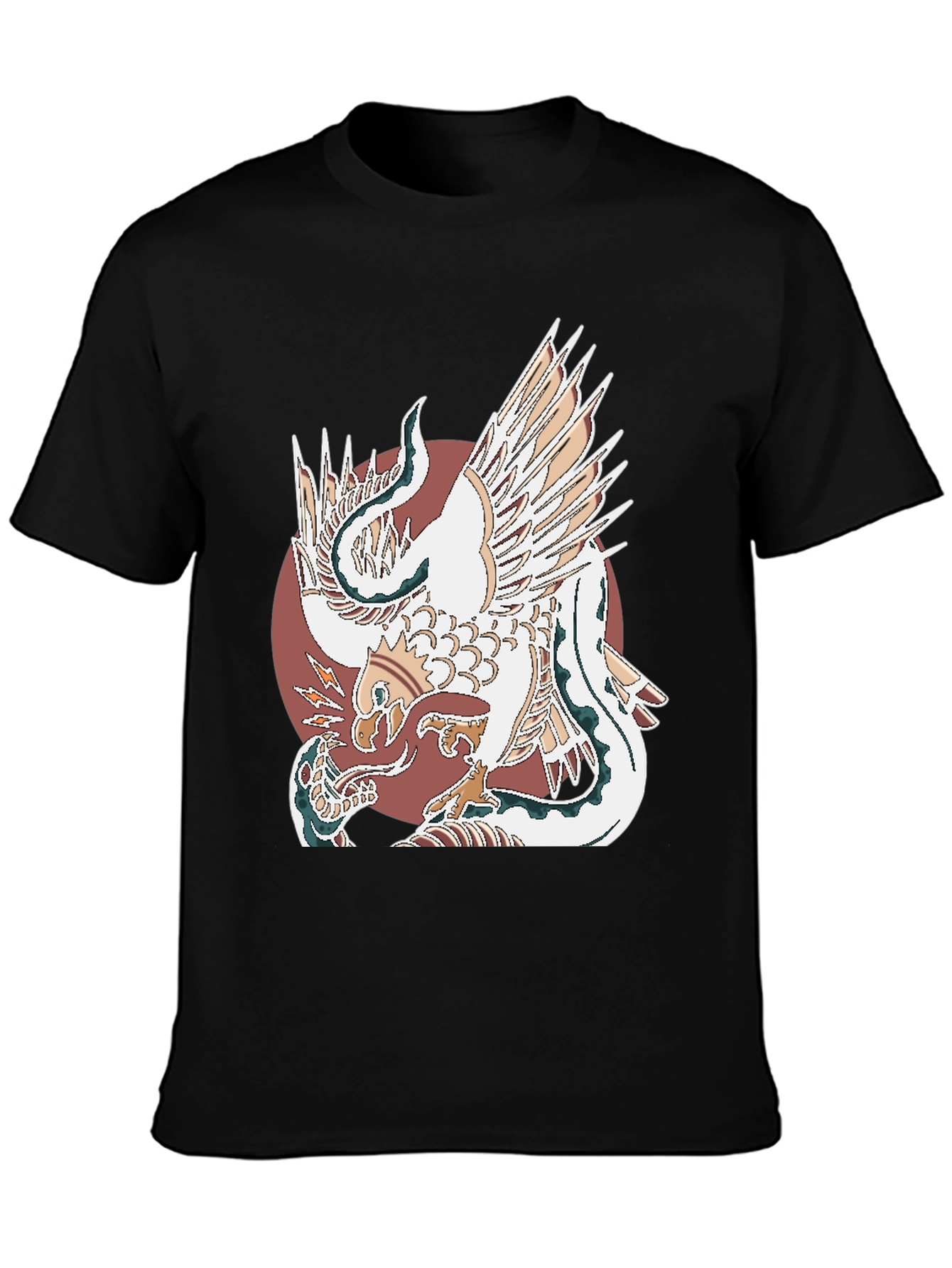 Eagle and Snake Graphic Tee - Bold Design