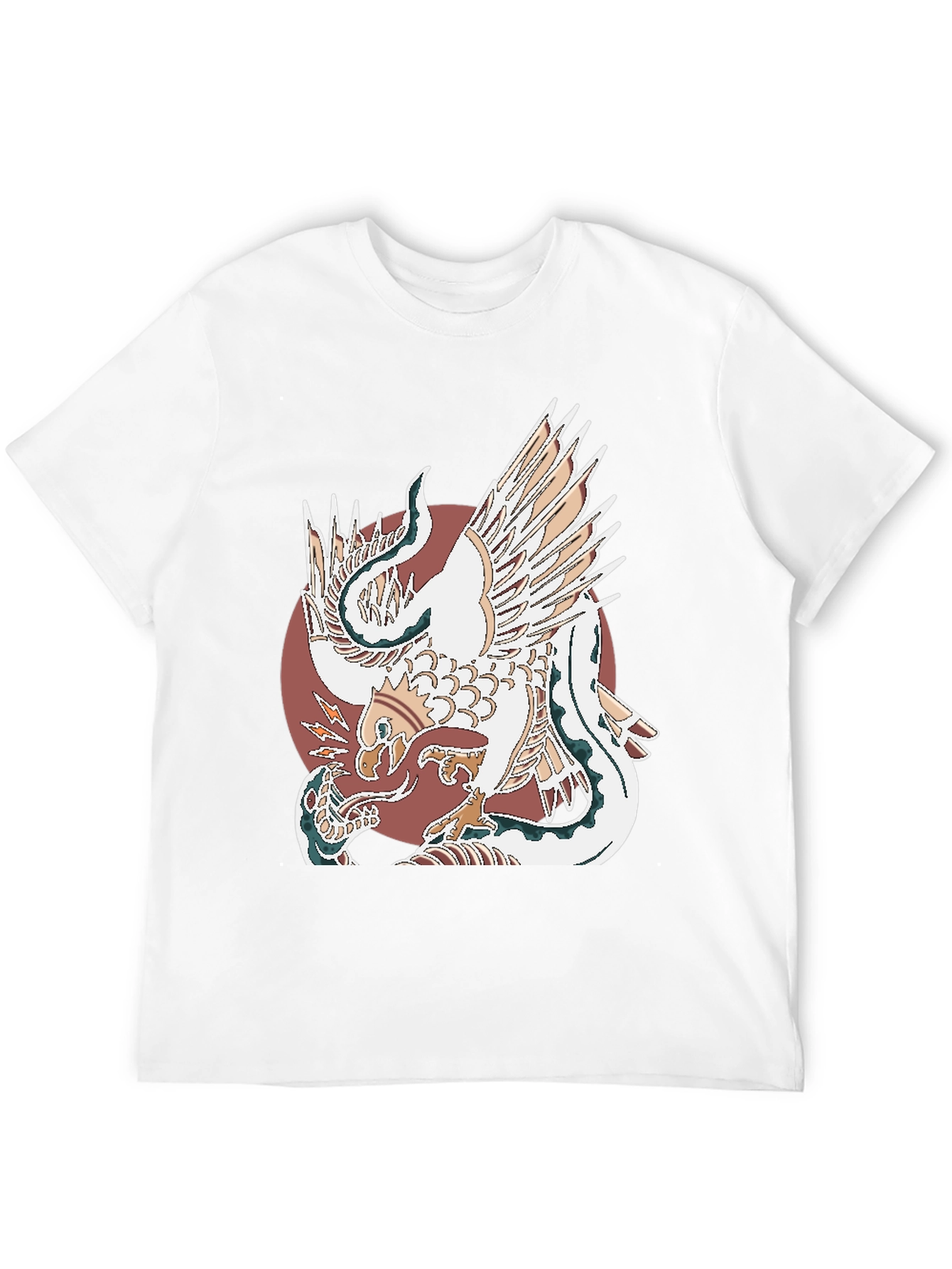Eagle and Snake Graphic Tee - Bold Design
