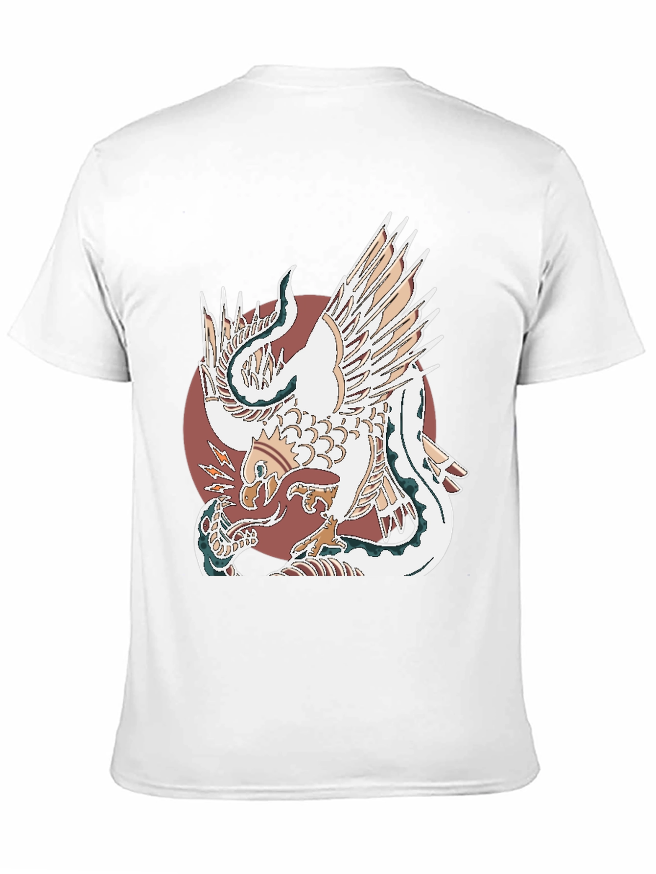 Eagle and Snake Graphic Tee - Bold Design