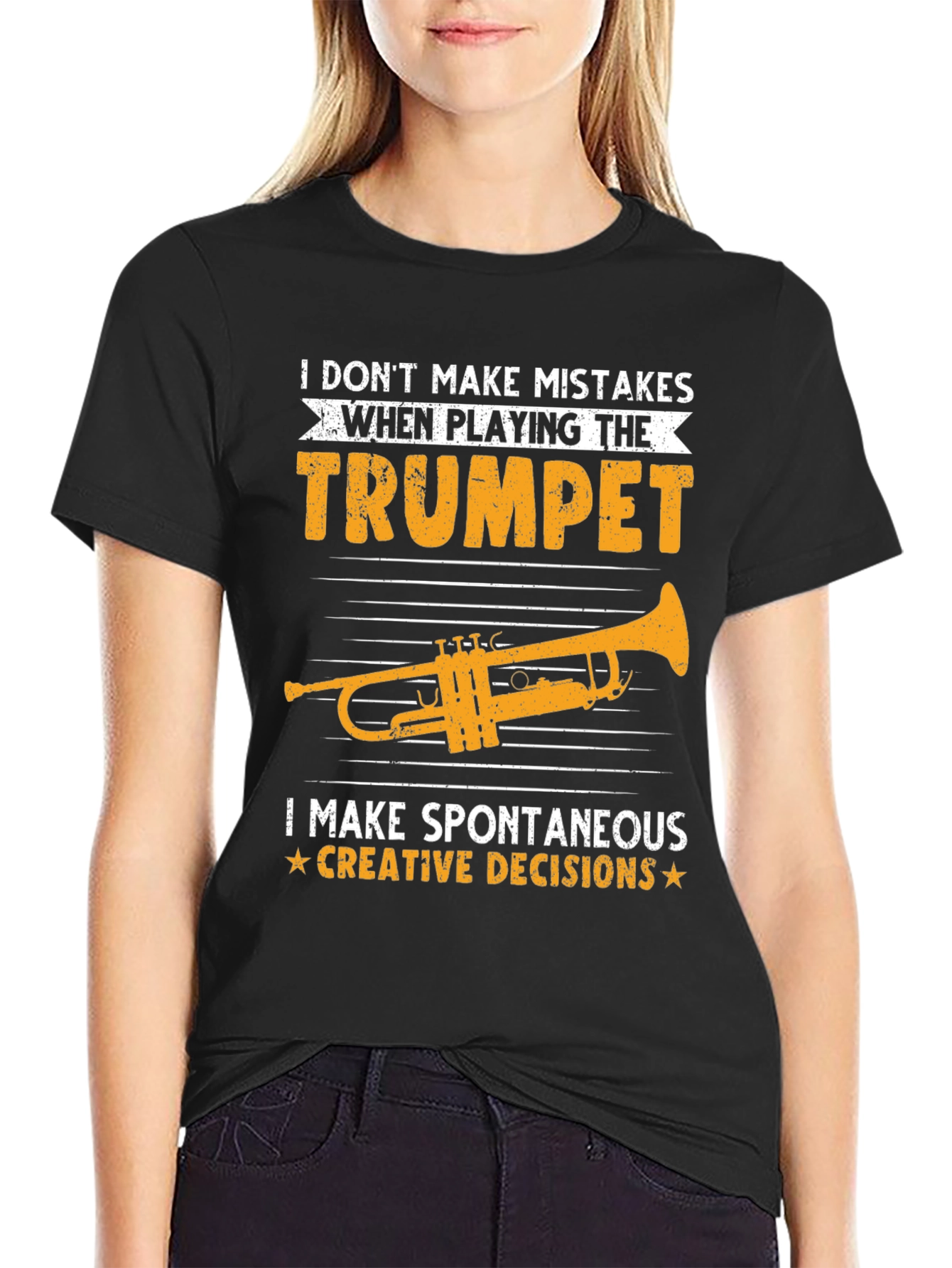 Trumpet Player T-Shirt - Spontaneous Creative Decisions