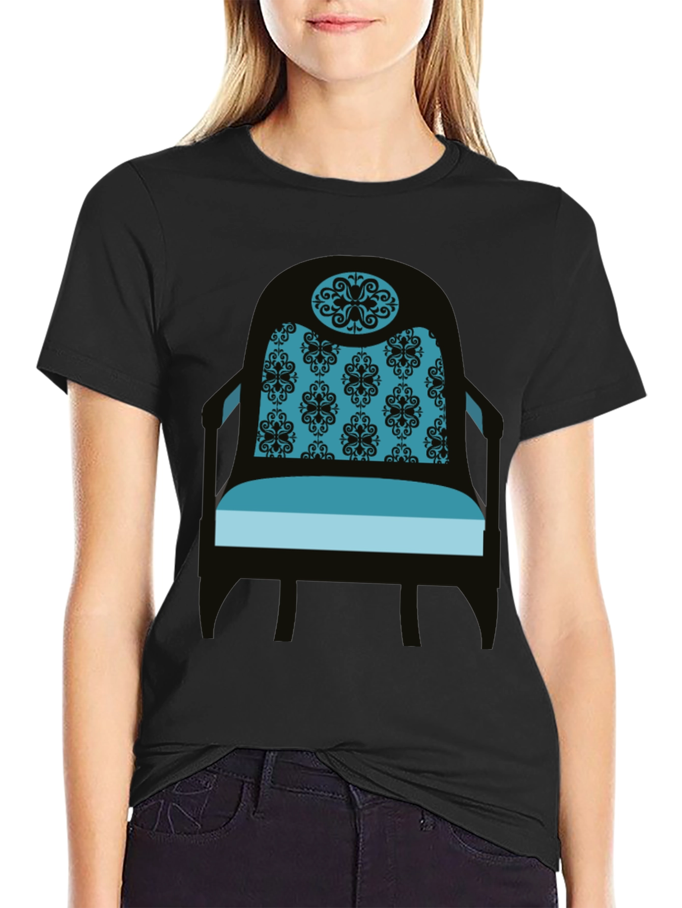 Stylish Chair Graphic Tee - Modern Comfort