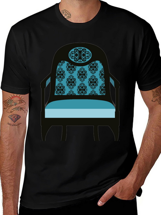 Stylish Chair Graphic Tee - Modern Comfort