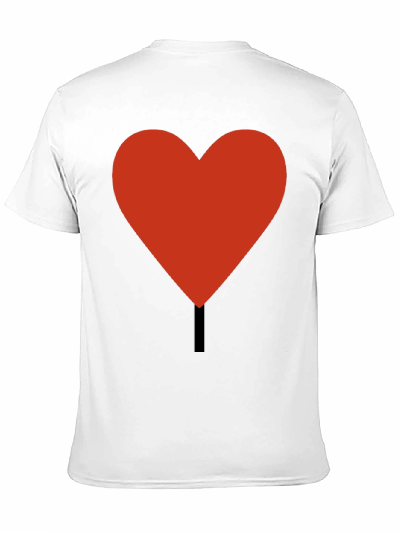 Heart Graphic Tee - Casual Black T-Shirt