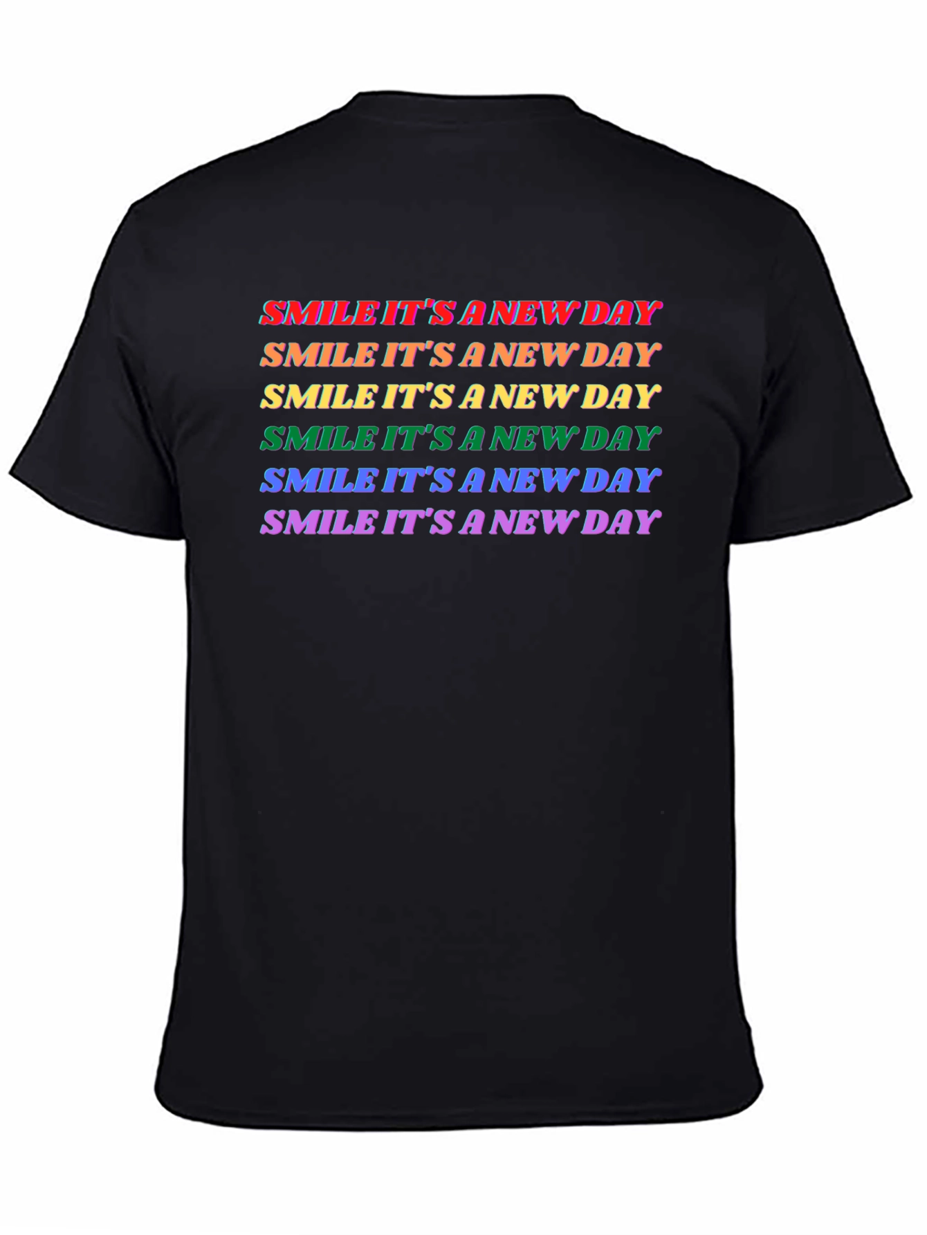 Smile Its a New Day Rainbow T-Shirt