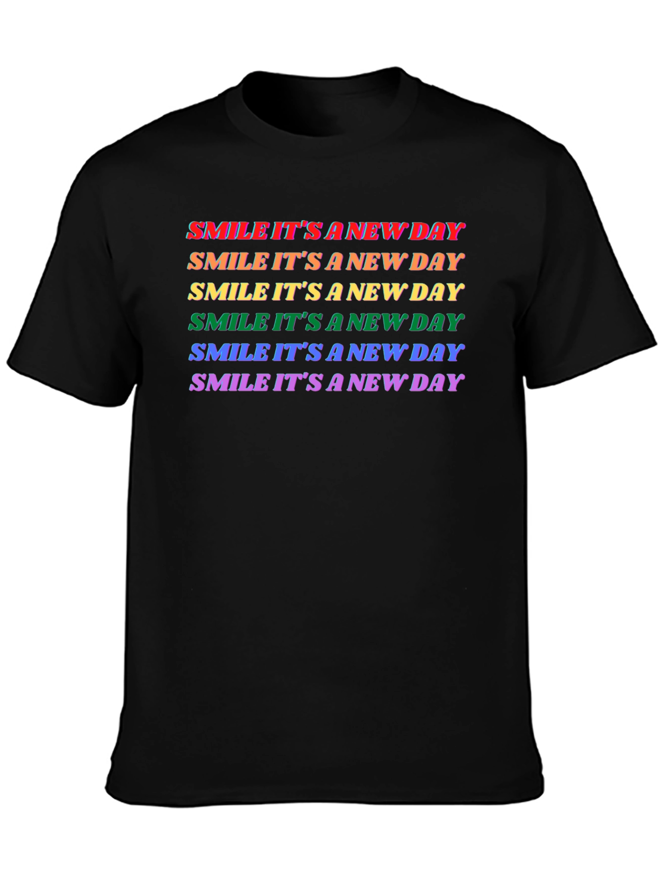 Smile Its a New Day Rainbow T-Shirt