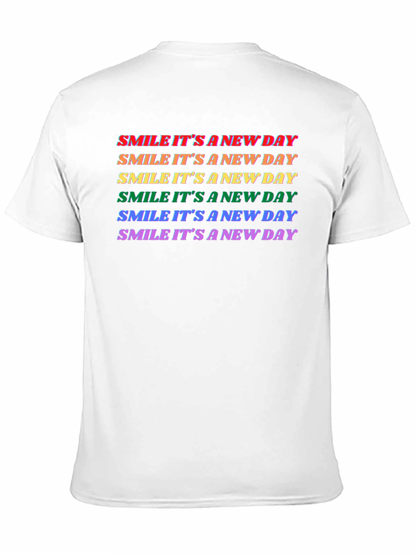 Smile Its a New Day Rainbow T-Shirt