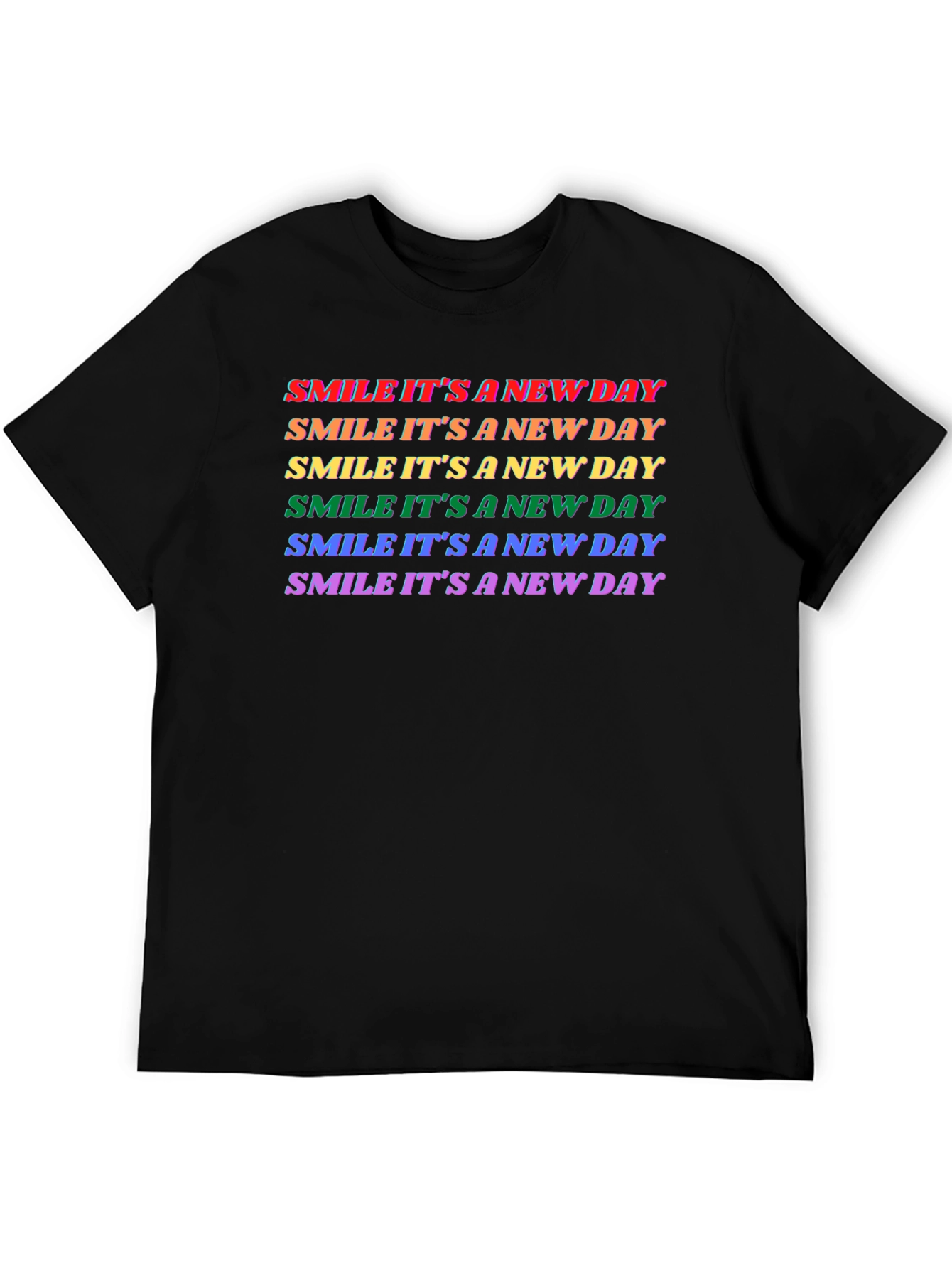 Smile Its a New Day Rainbow T-Shirt