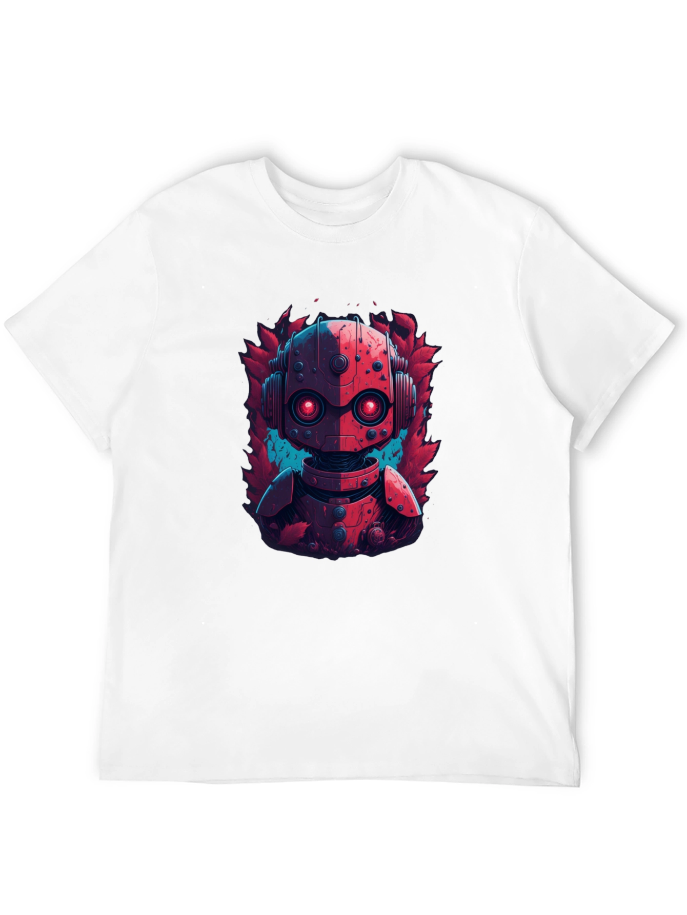 Robot Graphic Tee - Cool Design