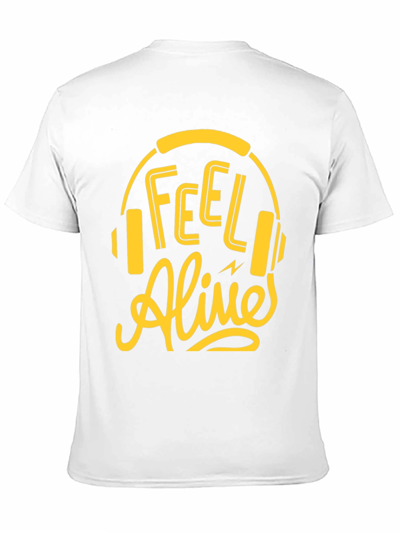 Feel Alive Headphones Graphic Tee - Black