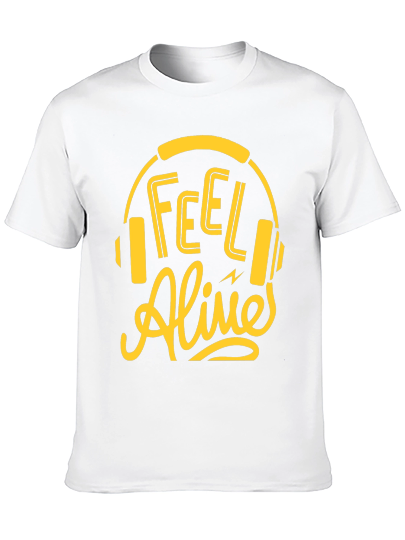 Feel Alive Headphones Graphic Tee - Black