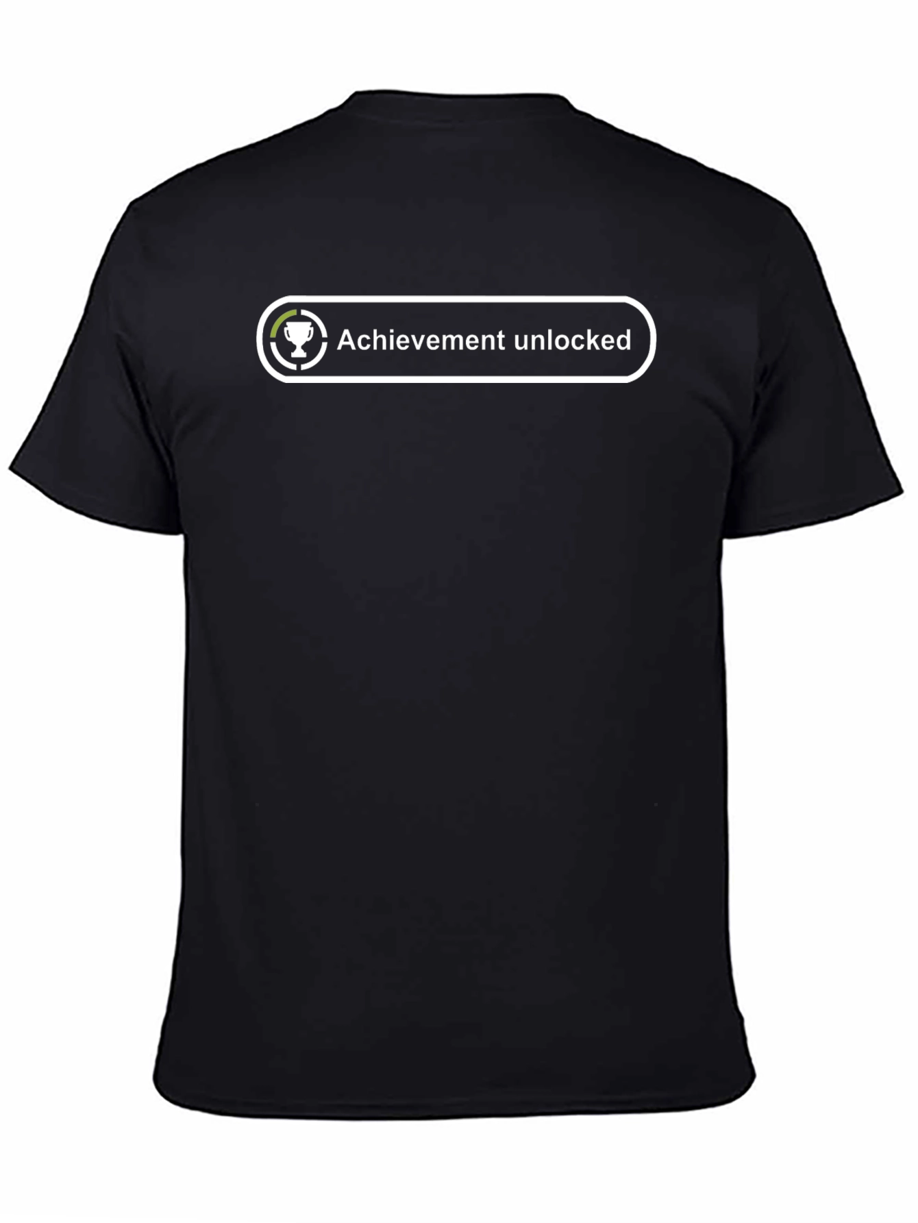 Achievement Unlocked Black Tee - Gamer Style