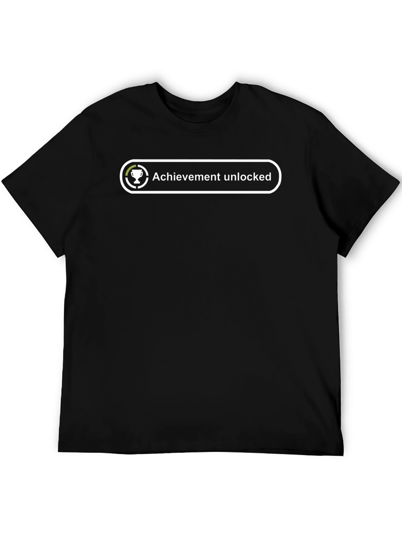 Achievement Unlocked Black Tee - Gamer Style